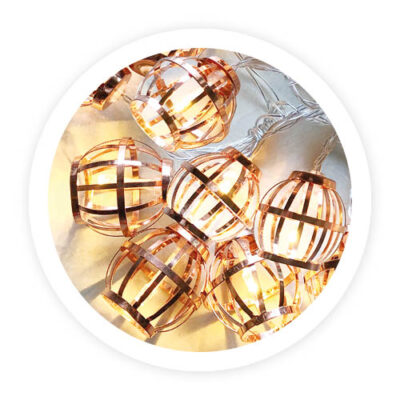 FAROLILLO LED DE COBRE 1,5M 2700-3000K