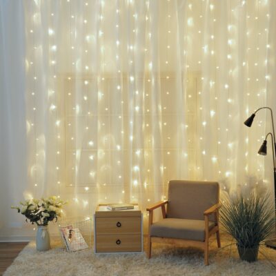 CORTINA LED LUMINOSA 2X2M LUZ FRIA