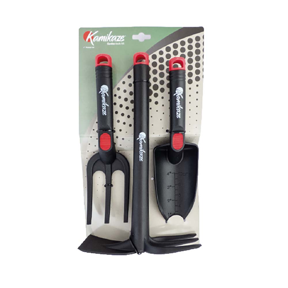KIT HERRAMIENTA JARDIN RESINA KAMIKAZE