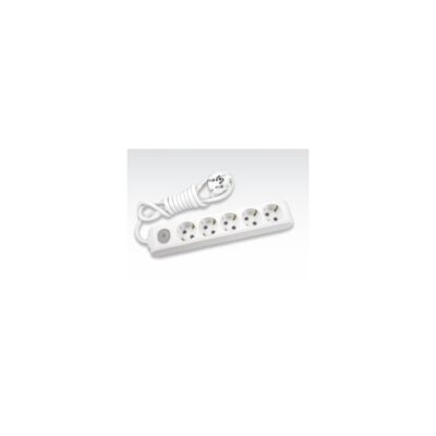 REGLETA 5 TOMAS 2P+T 16A CON PULSADOR CABLE 1,5 M