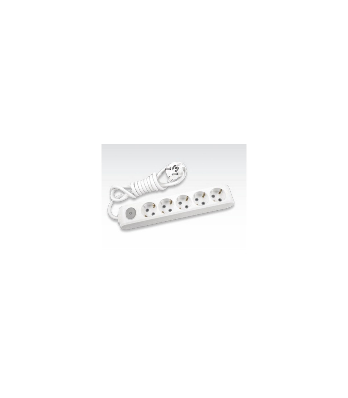 REGLETA 5 TOMAS 2P+T 16A CON PULSADOR CABLE 1,5 M