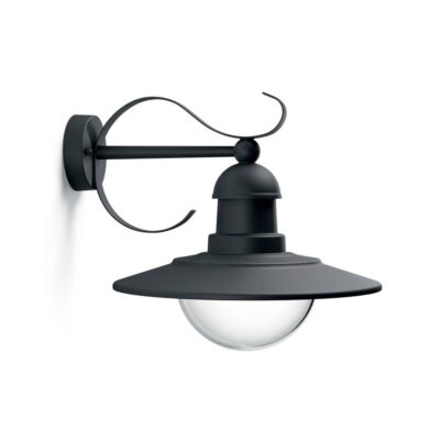 APLIQUE EXTERIOR PARED TOPIARY NEGRO 30,3 cm/30,0 cm/35,5 cm