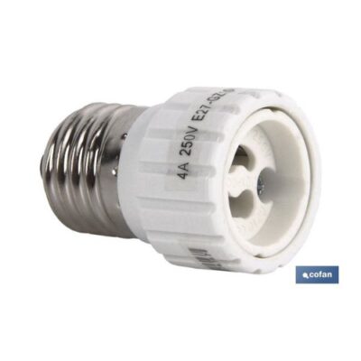 PORTALAMPARAS ADAPTADOR E27 - GU10