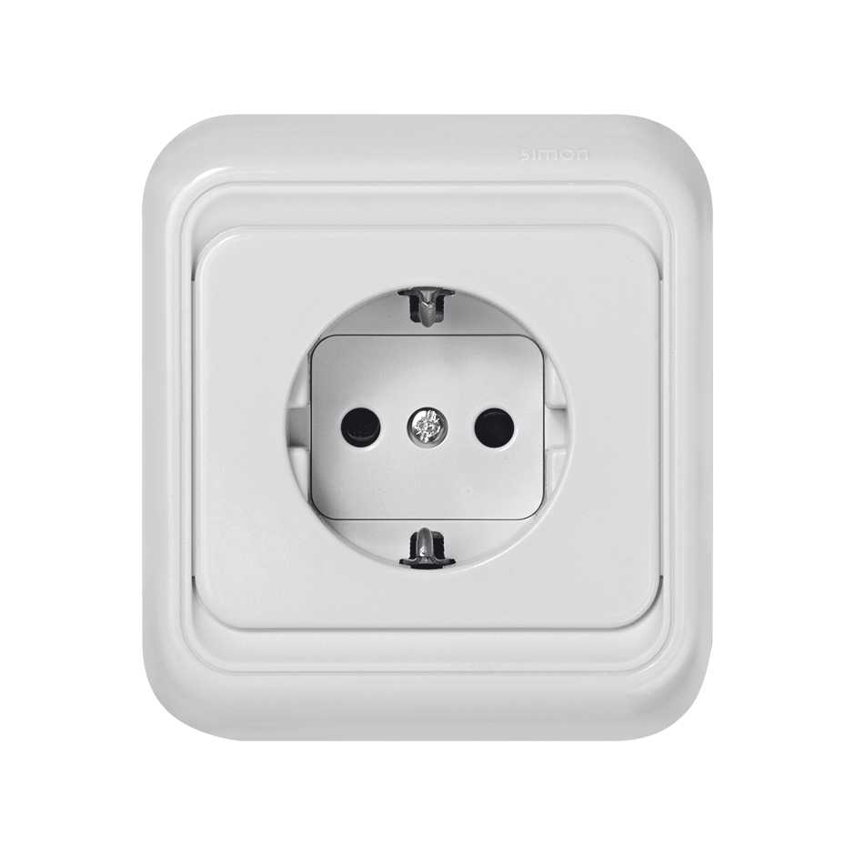 BASE DE ENCHUFE SCHUKO MONOBLOC