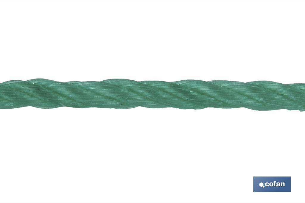 MADEJA CUERDA PLASTICO 5MM 10M VERDE