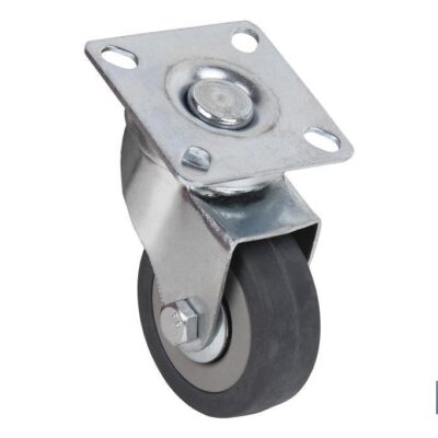 RUEDA GOMA C/SOPORTE Ø50