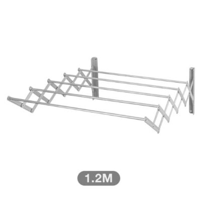 Tendedero extensible pared Bisalla 120cm con 5 barras de tendido