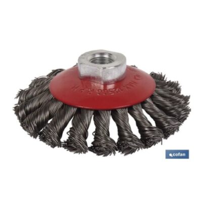 Cepillo Alambre Oblicuo Trenzado M14 Acero