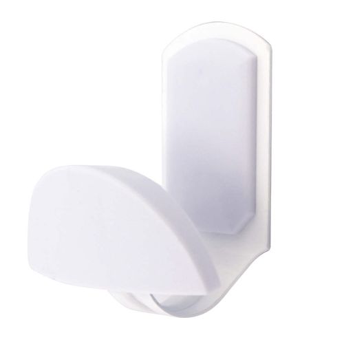PERCHA ACERO INOX + POMO ABS BLANCO 45X84MM