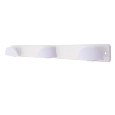 PERCHA ACERO INOX + TRIPLE POMO ABS 420X50M