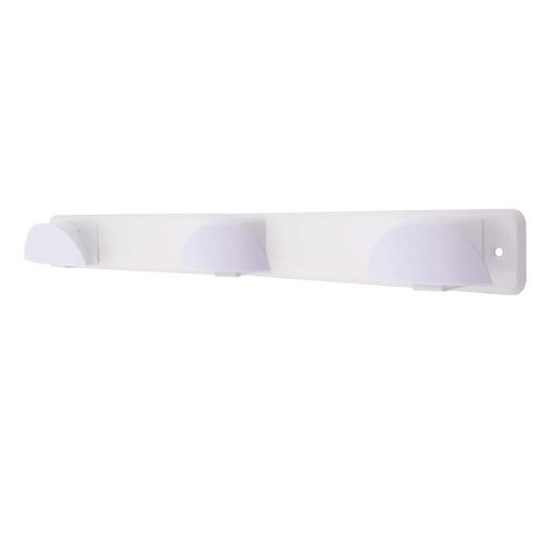 PERCHA ACERO INOX + TRIPLE POMO ABS 420X50M