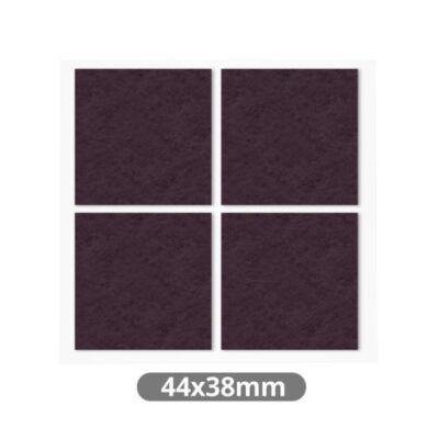 SET 4 FIELTROS ADHESIVOS CUADRADOS 44X38MM