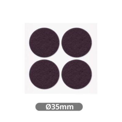 SET 4 FIELTROS AHESIVOS REDONDOS Ø35MM