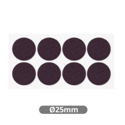SET 8 FIELTROS AHESIVOS REDONDOS Ø25MM