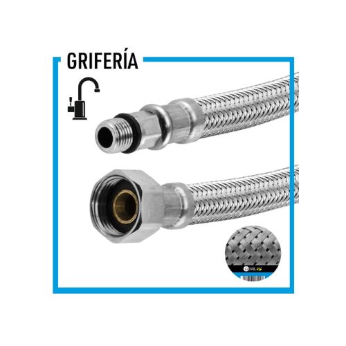 JUEGO CONEXION GRIFERIA M10/100 H3/8 35CM