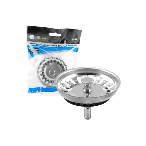TAPON CESTA FREGADERO METALICO
